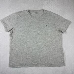 Polo Ralph Lauren Men's XXL Gray T-Shirt Short Sleeve Casual Pony Cotton